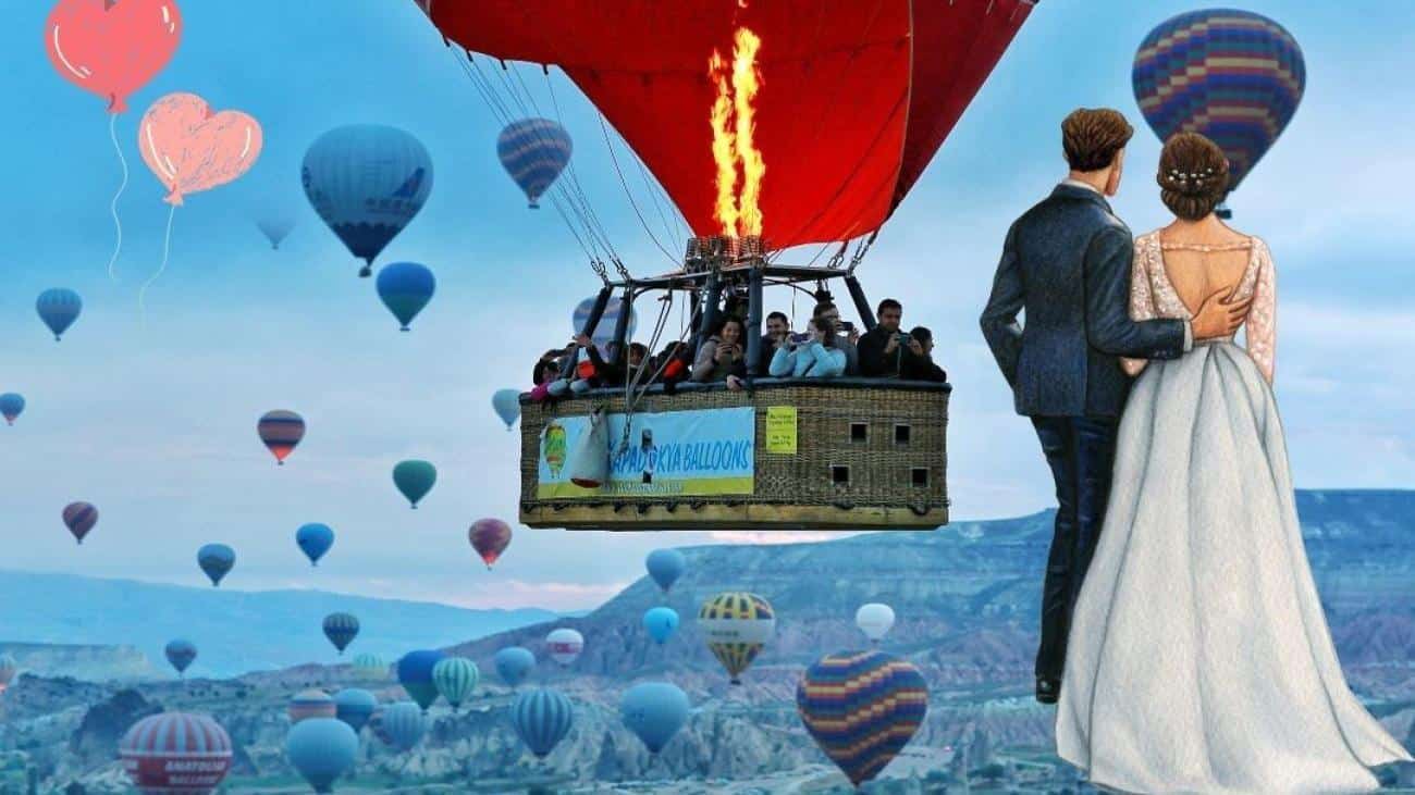 sicak hava balonunda nikah gokyuzunde evet demek 3HZe1SFF